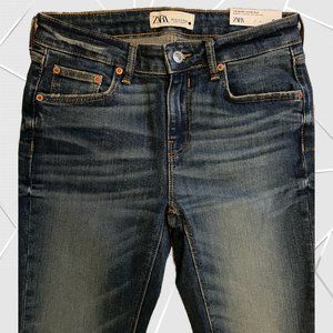ZARA Premium The Skinny in Dune Blue- Size 4 NWT